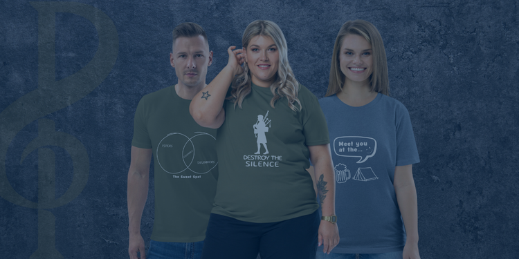 Funny Pipe Band Tees