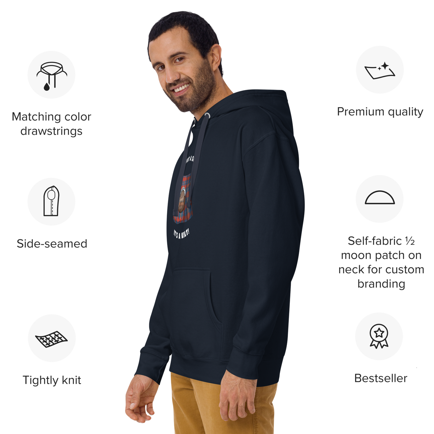 Unisex 'It's A Kilt!' Hoodie